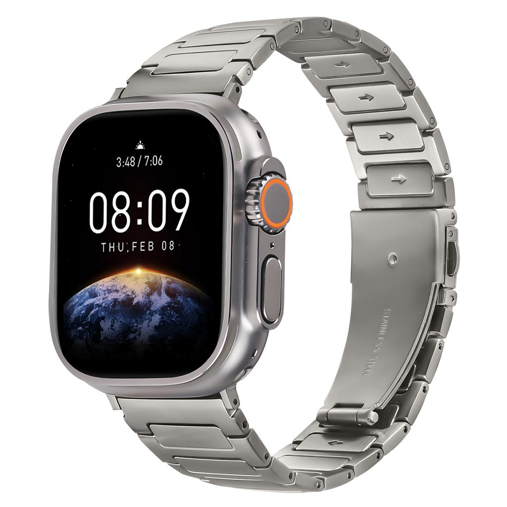 Metal Watch Band for Apple Watch Series 10 9 8 7 SE 6 5 4 3 2 1 42mm 41mm 40mm 38mm Adjustable Watch Strap