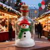 Christmas Snowman Message In A Bottle Recordable Voice Message Bottle Ornament Snow Scene In Nostalgic Bottle Decoration Holiday Keepsake Gift