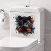 Black Panther Bathroom Toilet Sticker Clownproof Toilet Decoration Self adhesive Sticker