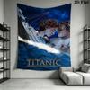 Love Afloat Titanic Romance Tapestry Fashion Print Wallmounted Homestay Soft Decoration Tapestry Work Of Art Soft