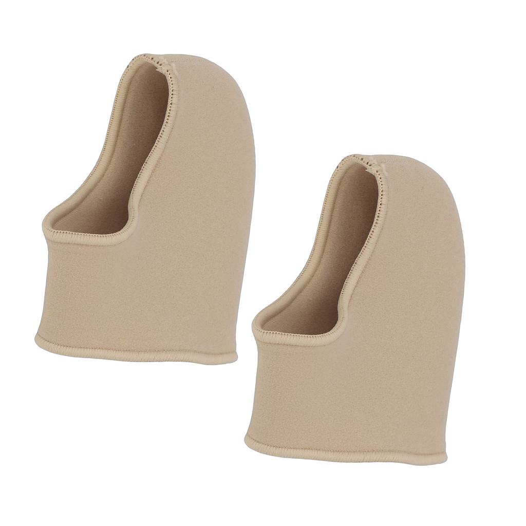 1 Pair Heel Cup Skin Color Elastic Shock Absorbing Plush Cloth Silicone Heel Protector