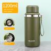 Large-Capacity Thermos Cup 316 Stainless Steel Tea Cup Outdoor Portable Water Cup 1 Liter Travel Sports Water Bottle 1500