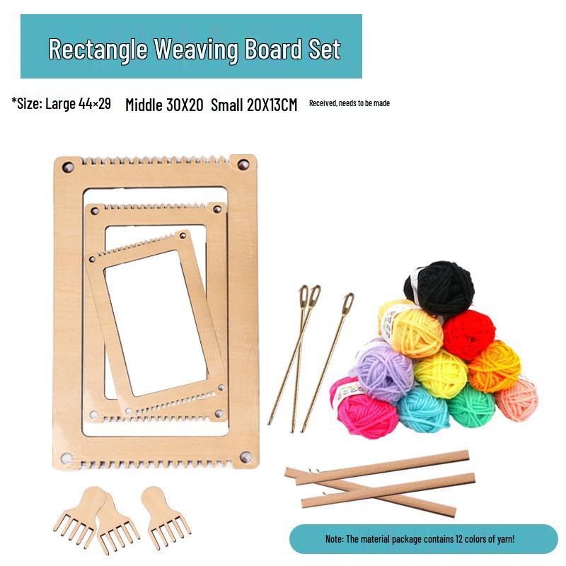 Children's Art Area Wool Knitting Board - DIY Weaving Material Kit for Kindergarten & Large Class Teaching