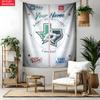 Dallas Stars Custom Name Tapestry Personalized Wall Art Hanging Bohemian Home Decor for Bedroom Dorm Living Room
