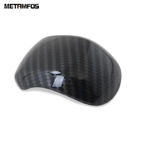 For Hyundai Santa Fe 2018 Carbon Fiber Gear Shift Knob Head Cover Trim Decoration Interior Accessories Car Styling