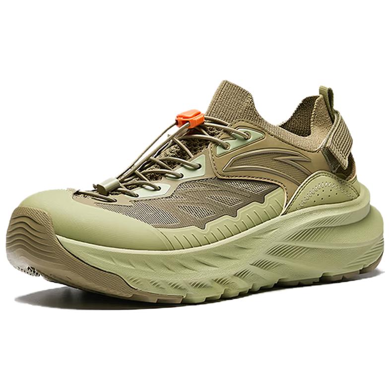 Anta Exploration Fabric Synthetic Leather Comfortable Splicing Gradient Non-Slip Waterproof Breathable Shock Absorbing Creek Shoes 912626602-5