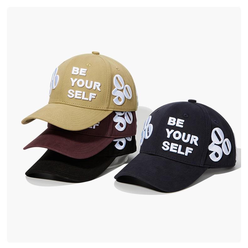 American Flat-Brim Cap with 3D Embroidered Custom Letters - High-Quality Trendy Baseball Hat