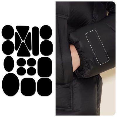 Apparel Applique Self Adhesive Black Patches  Clothes Down Jackets Pant Hole Repair
