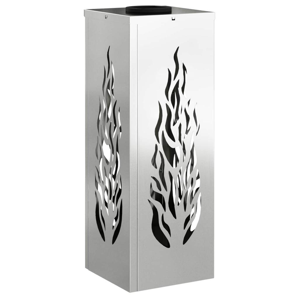Solar LED Path Light 2 Pcs Silver Galvanized Steel
