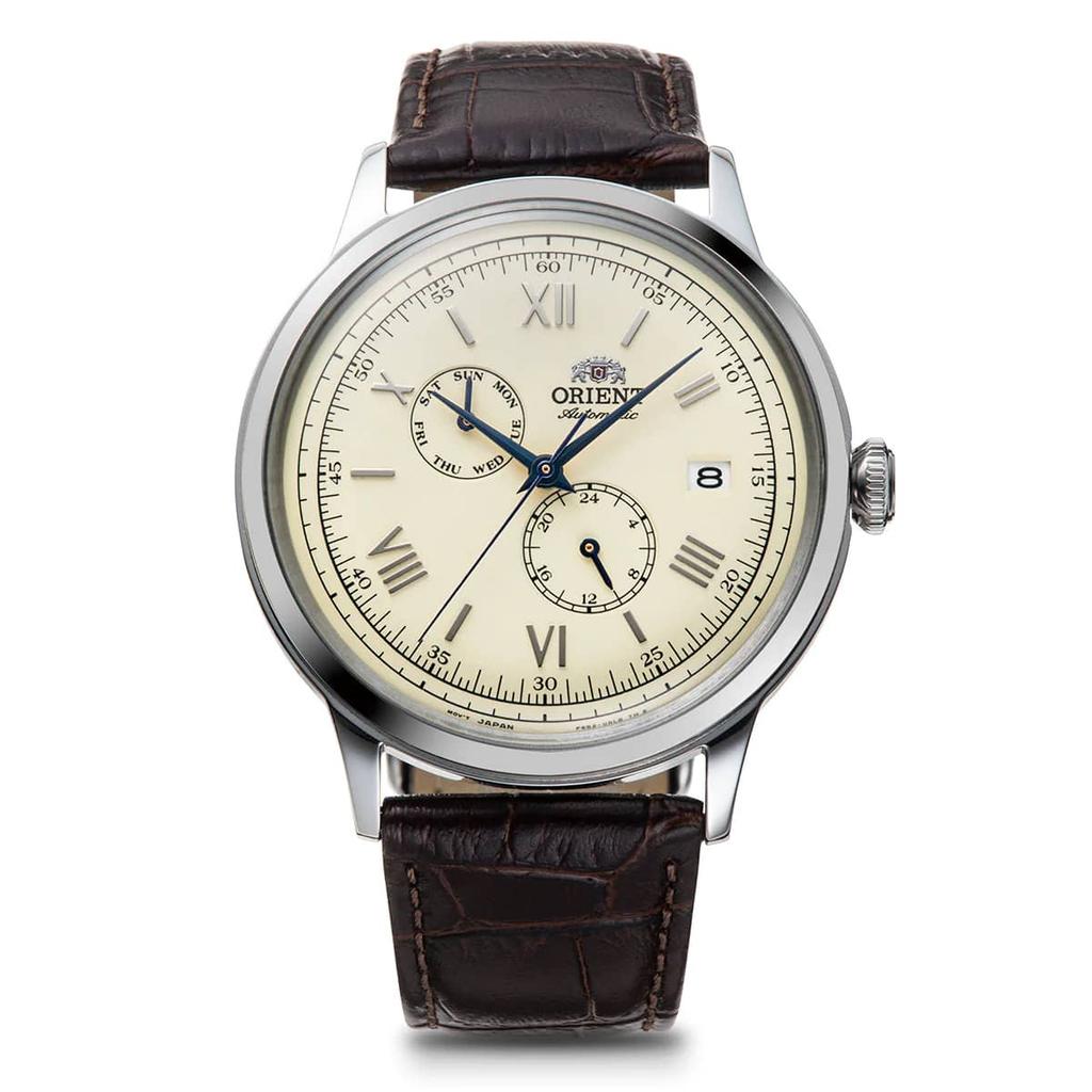ORIENT Bambino Automatik Tag/Datum Zifferblatt Herrenuhr RA-AK0702Y / RN-AK0702Y
