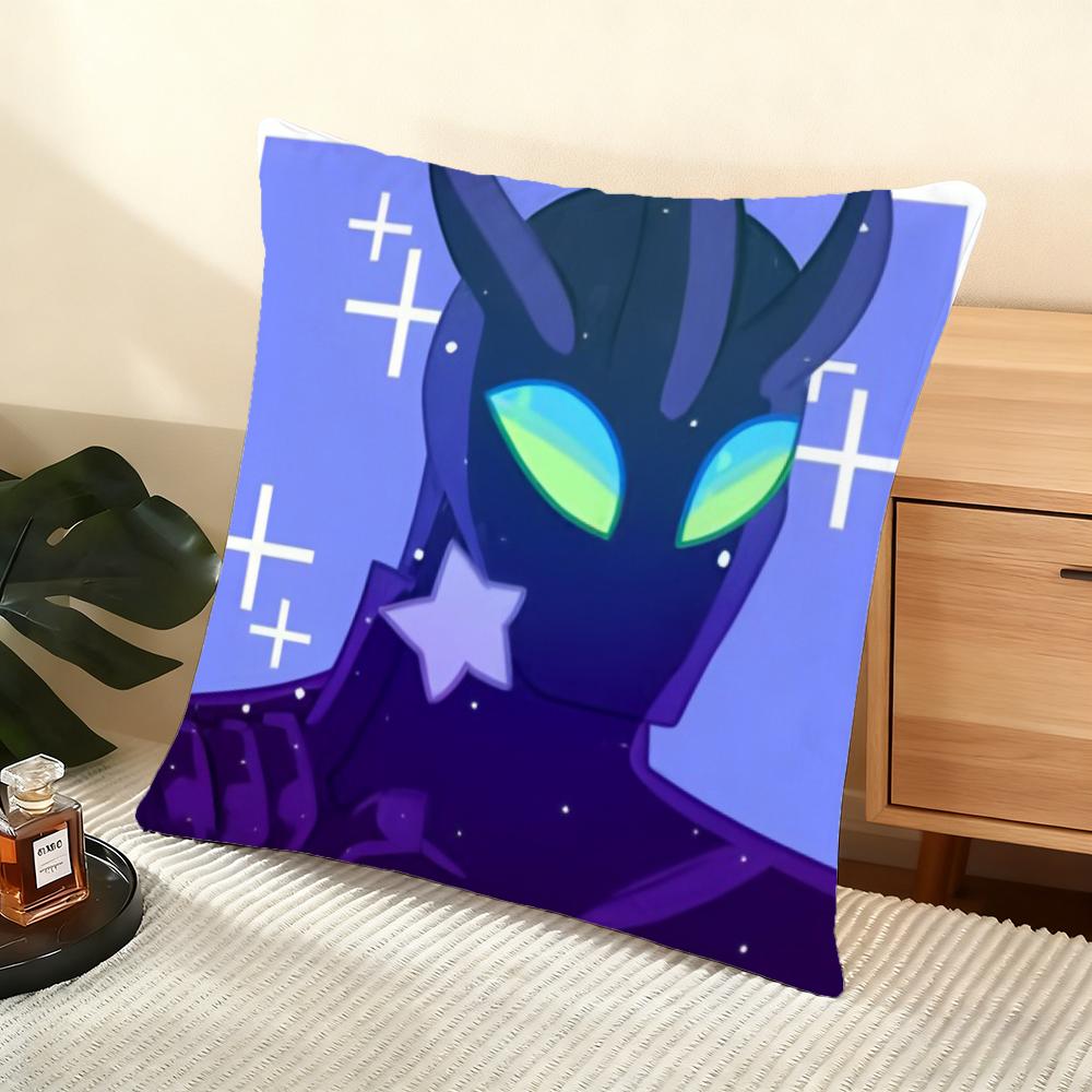 Cartoon BBen Cushion Cover Soft Short Plush Pillow Cover Smooth Cozy Texture Aesthetic Cushion Case Home Decor