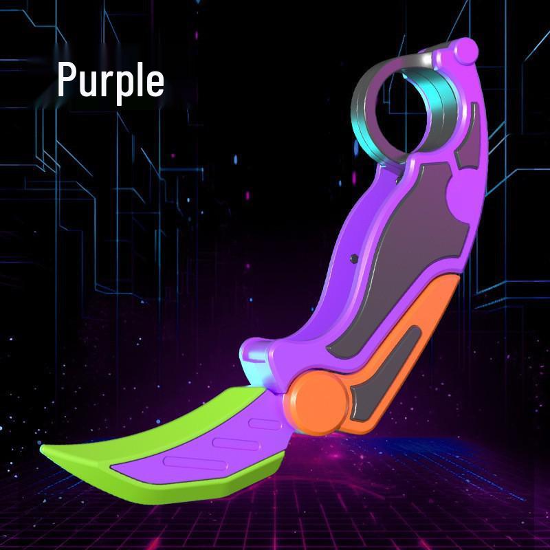Luminous Folding Gravity Claw Knife 4.0: 3D Printed Retractable Radish Decompression Toy