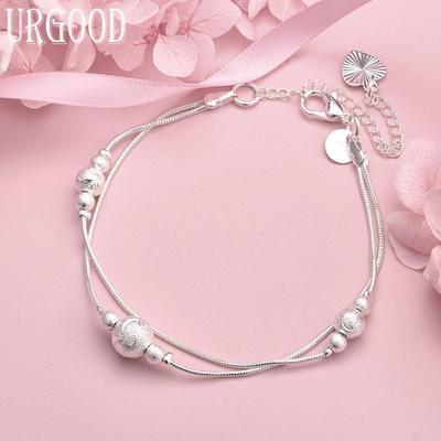 Bracciale a catena serpentina in argento sterling 925, ciondolo da matrimonio, regalo, gioiello
