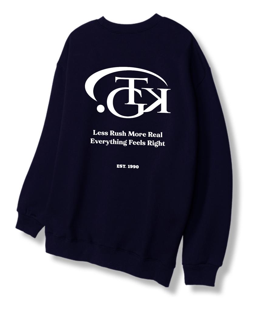 TI.GLAKE Tk Club Navy Sweatshirt [Fleece Lining]