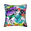 Graffiti Art Pillow Cover, Colorful Street Style Design Cushion Case for Living Room Bedroom Home Decor Gift Cushion cover