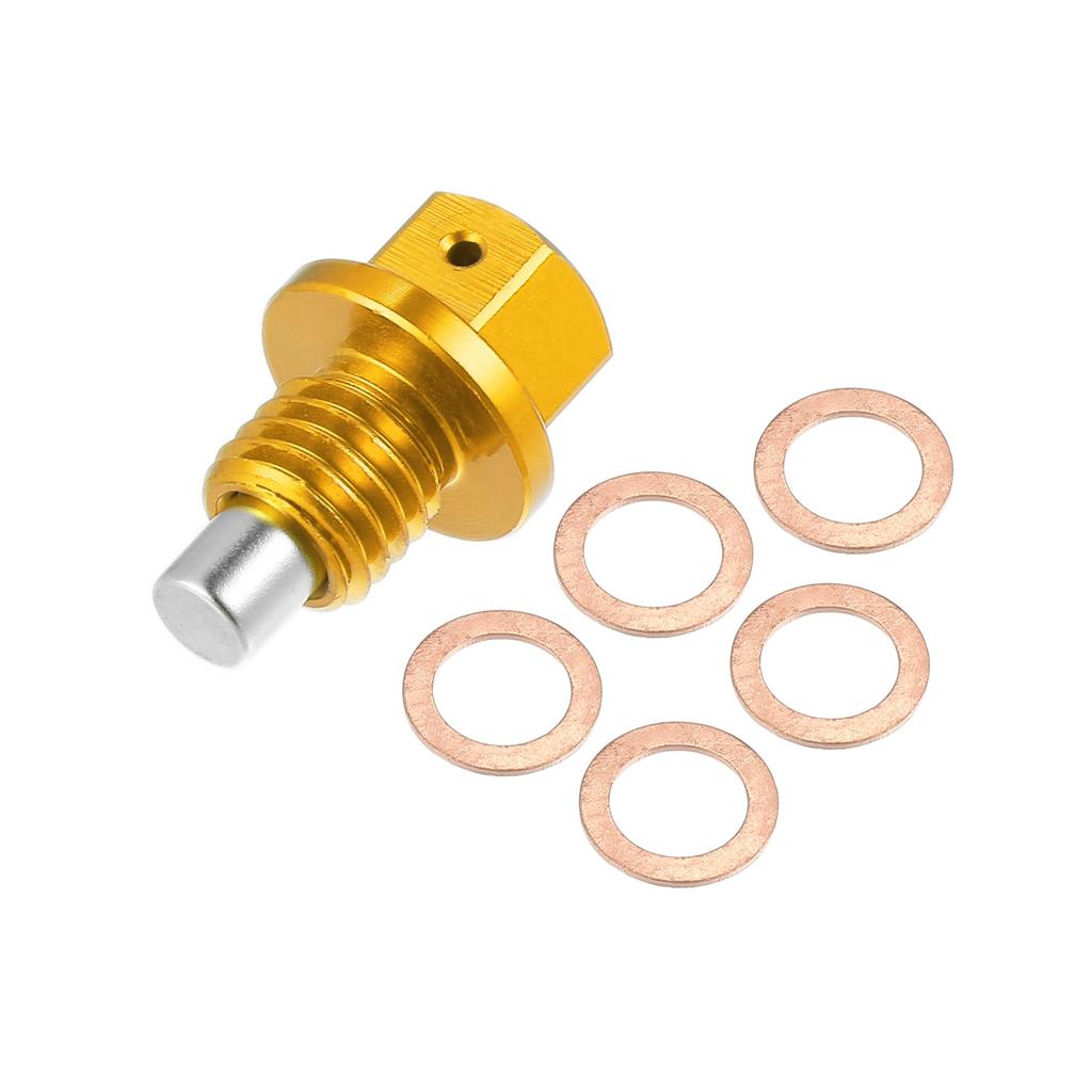 X AUTOHAUX Bujão de Drenagem de Óleo Magnético de Alumínio Porca de Drenagem do Cárter