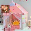Princess Castle Indoor Play Tent with Mosquito Net for Kids - Birthday Gift Idea