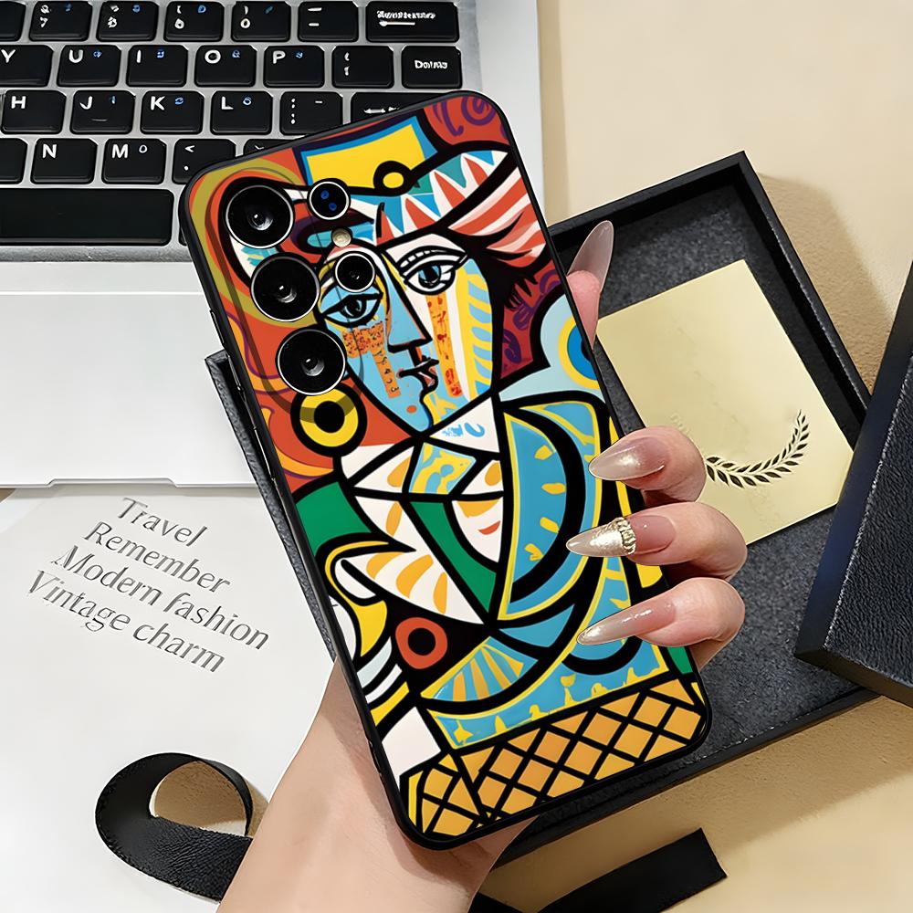 Kunstenaar Pablo-Picasso Telefoonhoesje Voor Samsung S26 S25 S24 FE S23 S22 S21 Plus S20 Ultra Note20Ultra Zwart Zacht Hoesje