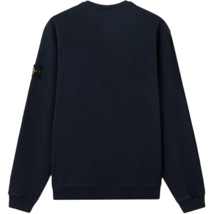 Stone Island Badge Patch Crew Neck Long Sleeve Sweatshirt Men sweatshirt L1S156100034S0060-V0020