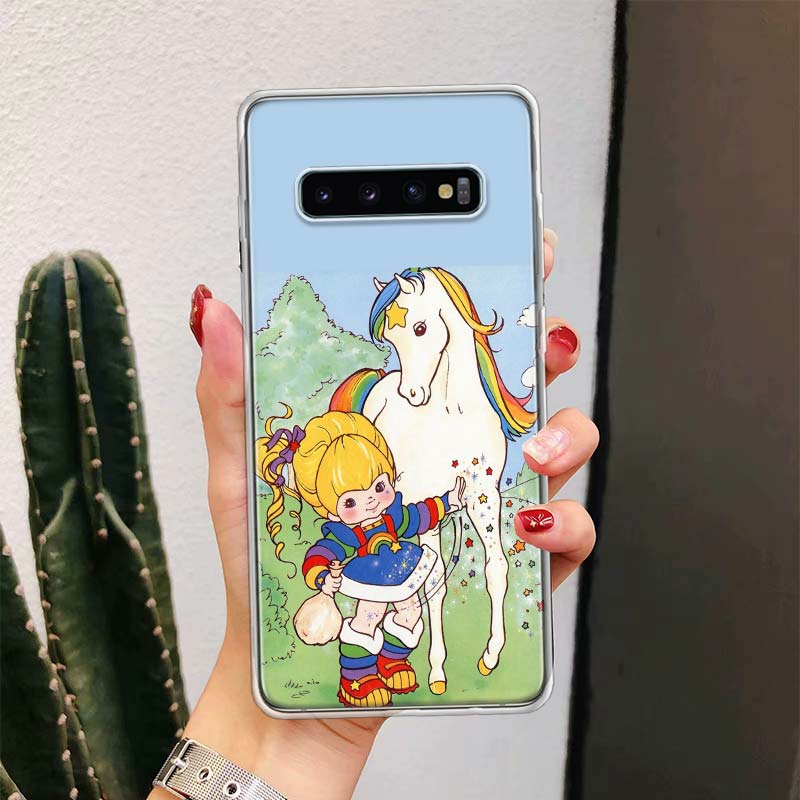 R-Rainbow Cute Brite For Samsung Galaxy Note 20 Ultra 20 10 Pro 9 8 Phone Case S10E S10 Plus S9 S8 + S7 Edge M21 M32 Cover