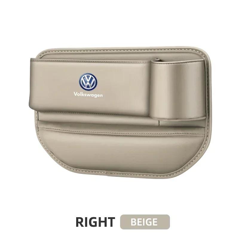 Pudełko do przechowywania w szczelinie fotelika samochodowego Kieszeń na szczelinę między siedzeniami Łapacz Organizer do Volkswagen VW Scirocco Jetta Beetle Golf Passat Tiguan