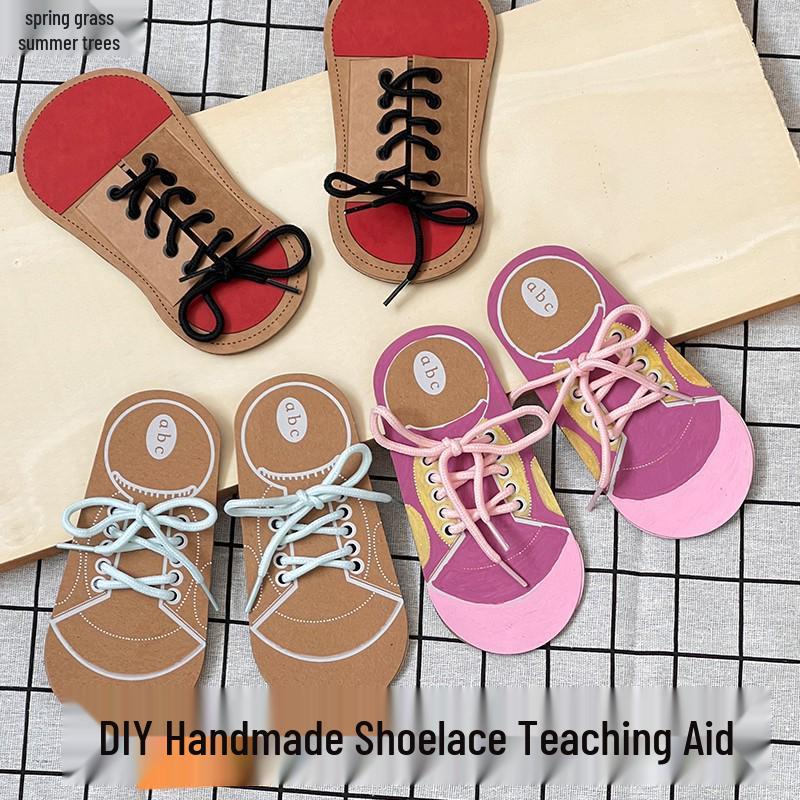 Montessori Shoelace Tying Toy for Kids: Develop Fine Motor Skills & Self-Care