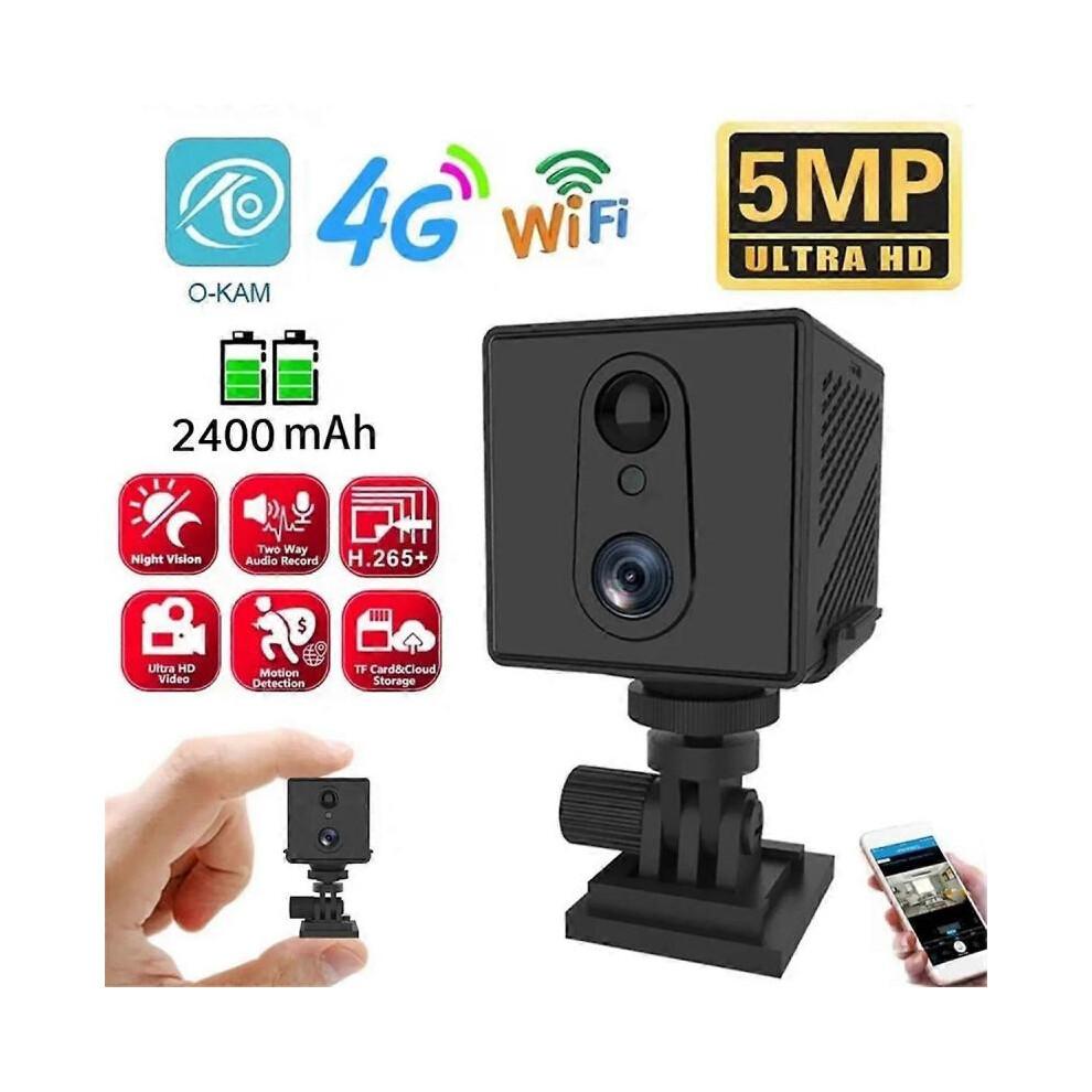 Kamera IP 5MP z kartą SIM 4G, Kamera z wykrywaniem ludzi, Kamera do nadzoru bezpieczeństwa, Kamera wideo, Głos Inter