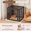 Cage pour chien de taille moyenne et grande avec clôture supérieure - Maison-villa pour chat et chien, Assemblage libre pour chats et chiens
