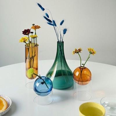 Spherical Hydroponic Plant Flower Pot Glass Bottle Weddings Party Home Decoration Glass Vase Flower Vase Table Decor