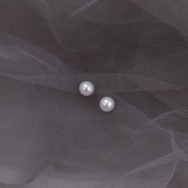 

S925 Жемчуг Женские Новые Японские и Корейские Серьги 4mm [5 pairs]]