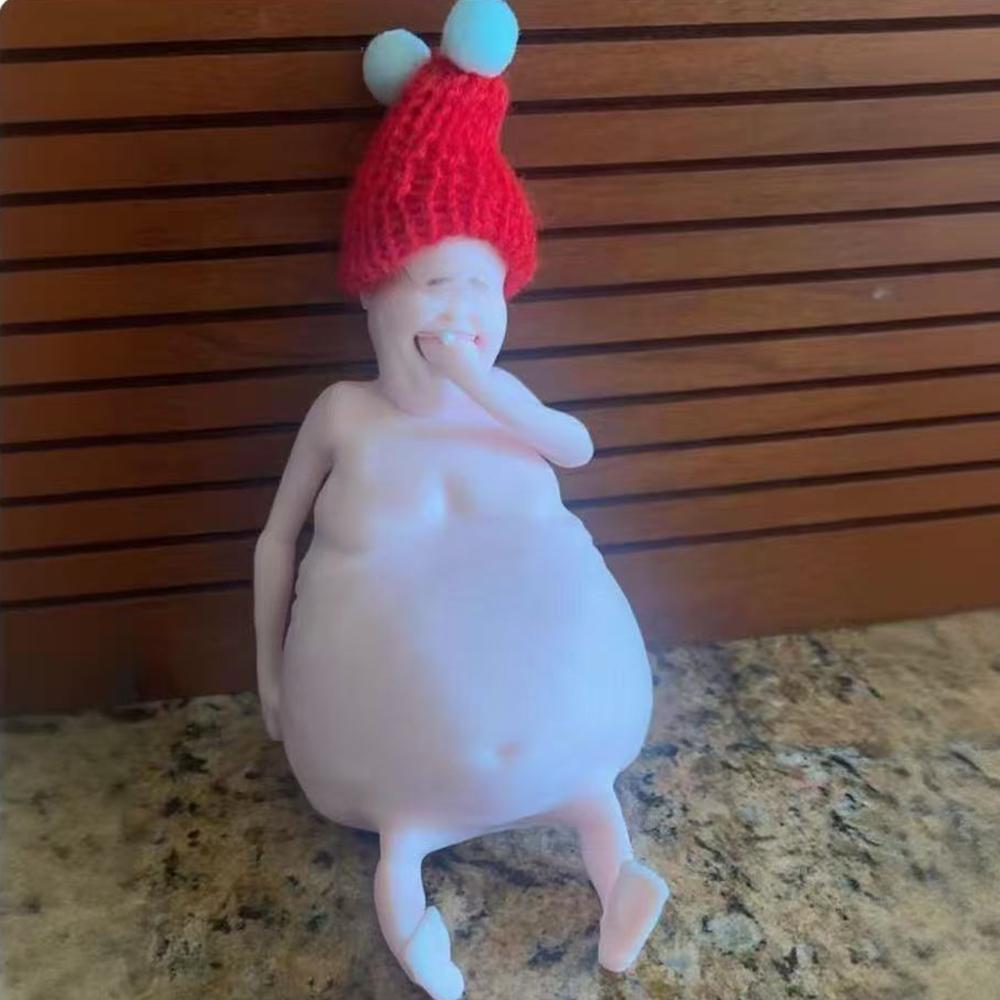 Rene Themugly Doll - Squishy And Deformable Funny Toy For Stress Relief! Perfect For Kids & Adults For Instant Smiles. While Sup