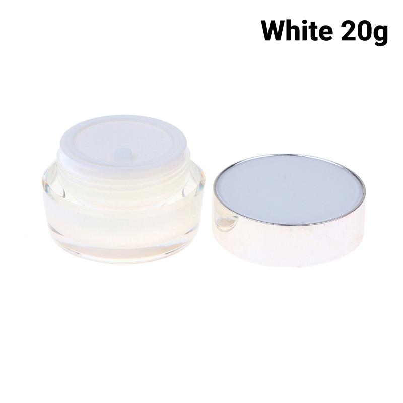 1Pcs Acrylic White Pink Purple Eyeshadow Box 5G-30G Eye Cream Jar Empty Face Cream Bottle Thickened Cream Box Cosmetic Container