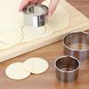 3Pcs/Set Stainless Stee Round Dough Cutter DIY Dumplings Skin Mold Flower Shaped Cookie Pastry Maker Biscuit Circle Ring Mould