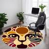 1pc Lion Safari Office Round Area Rug, Indoor Mat Suitable For Office, Under Office Chairs Bedroom Living Room Home Decor, Room Deco