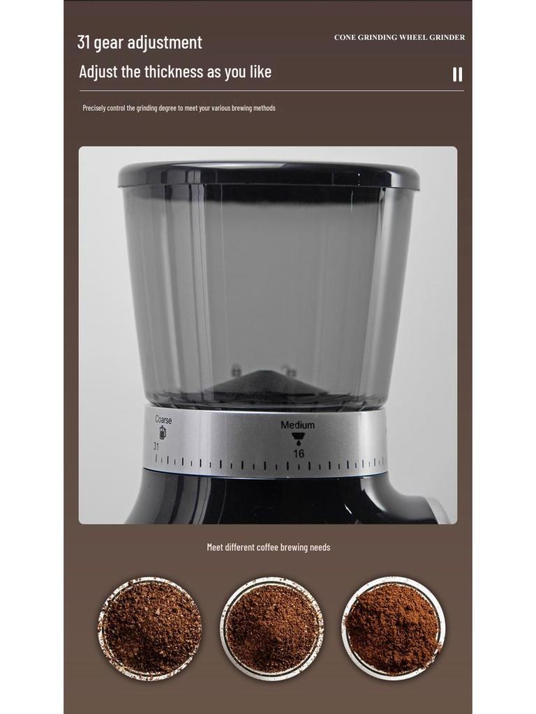 EU/British Standard 220V Adjustable Coarseness Coffee Grinder