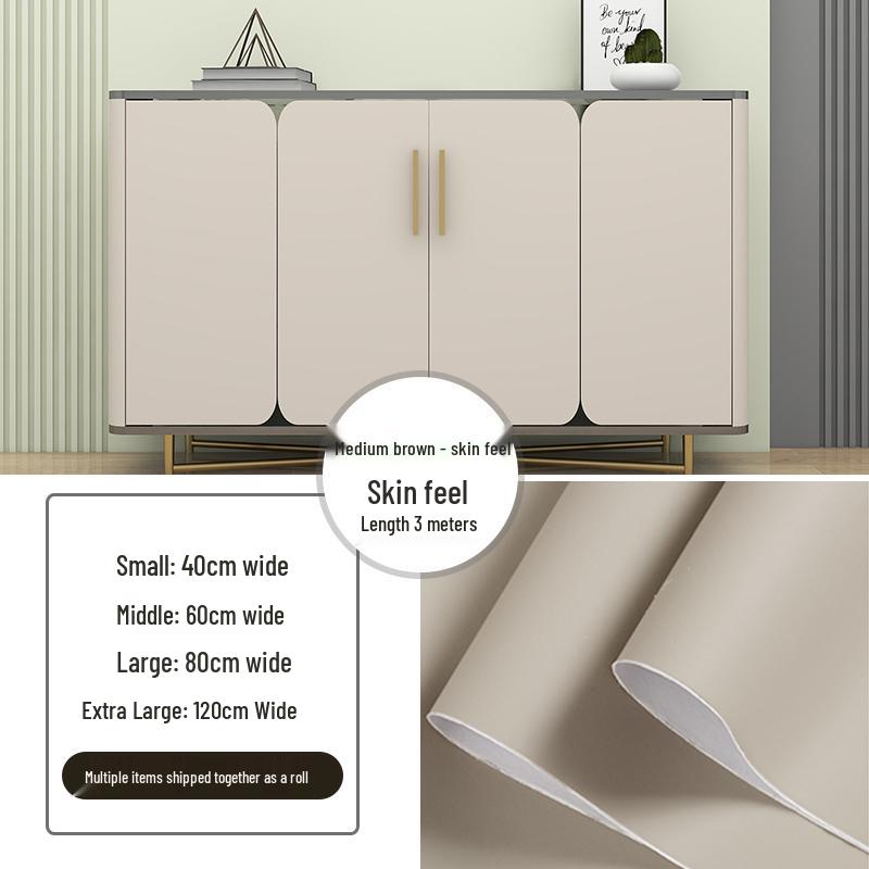 Self-Adhesive Skin-Feel Film: Furniture & Cabinet Renovation Wallpaper