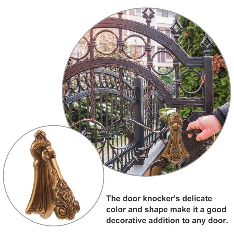 Comfortable Grip Retros Zincs Alloys Door Knocker for Rusts Proof Charm Simple Installation Suitable for Various Door
