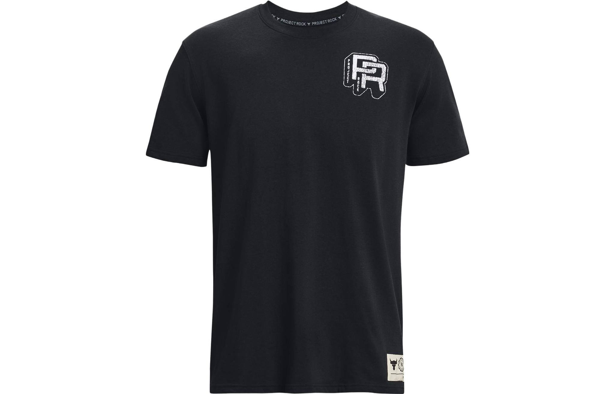 Under Armour Men Project Rock Training Heavyweight T-Shirt Black 1379114-001 M