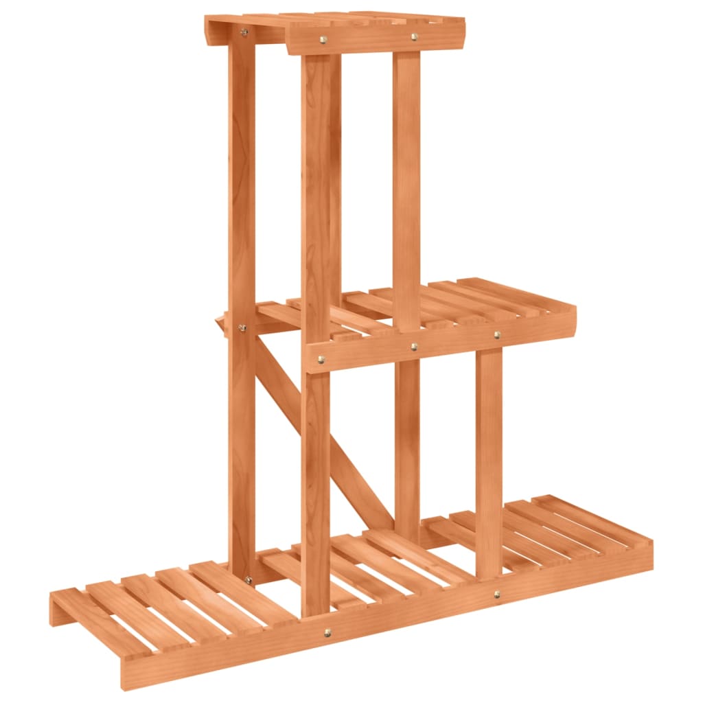 Vidaxl Flower Stand, 81X25X75.5 Cm, Solid Fir Wood