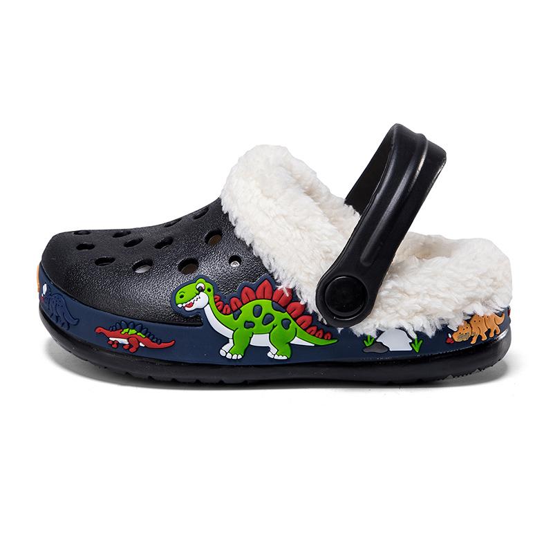 

Winter Kids Sandals Fleece-lined Non Slip Children Slippers Girls Shoes Unicornio Mules & Clogs Cartoon Cute Infant Garden Shoes 26