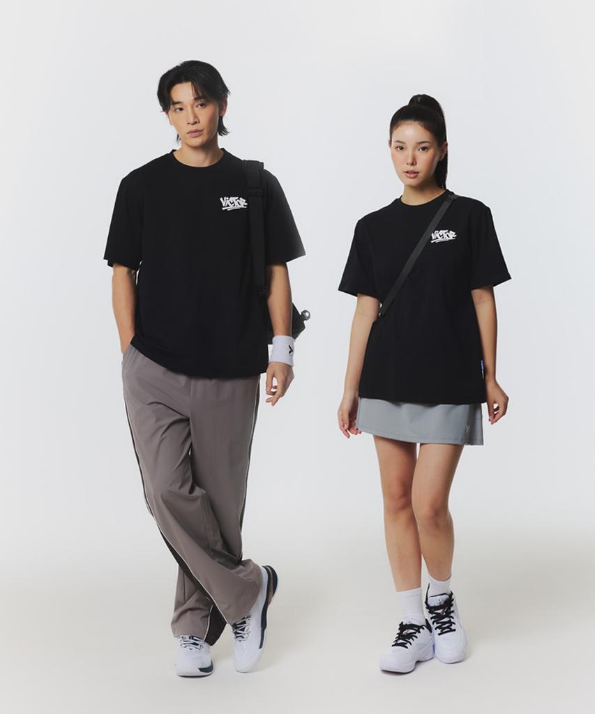 Bigteo Crown Statement Badminton Unisex Oversized T-Shirt (Vt26Ato209U)