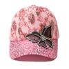 Northwood Summer Women Sequined Rhinestones Butterflies Baseball Caps Girls Sunoutdoor Breathable Sunshade Mesh Hats
