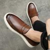 New High Quality Men's Slip On Penny Loafter Leisure Leather Shoes Male Comfortable Sneakers Tenis Masculino Zapatos Hombre