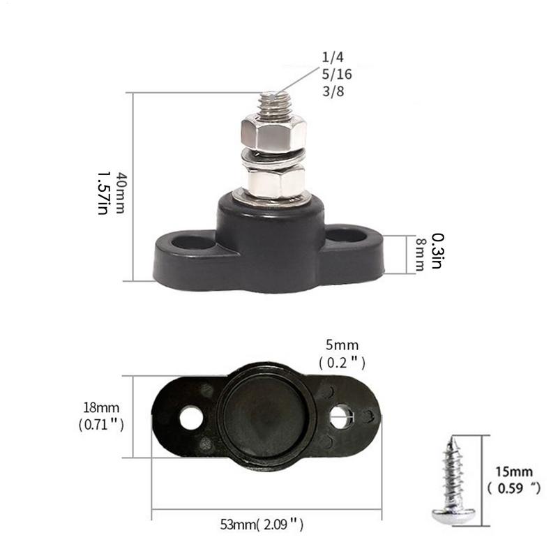 Posts Battery Junction 1 Pair Battery Junction Posts Single Stud For Car Mounting Screws Included Vehicle Modification Parts For