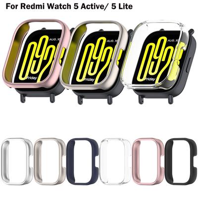 Κοίλη Προστατευτική Θήκη PC Για Xiaomi Redmi Watch 5 Active Έξυπνο Πλαίσιο Σκληρό Κάλυμμα Για Redmi Watch 5 Lite Προστατευτικό Κέλυφος Μπροστινό Προστατευτικό