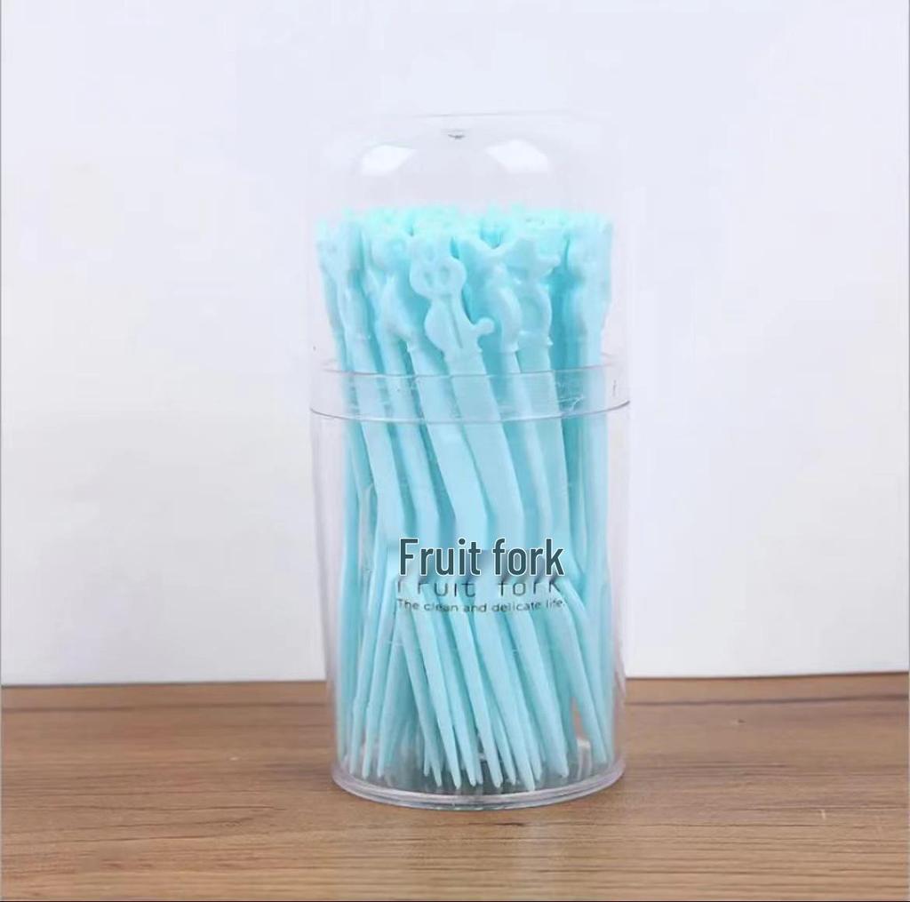 Cartoon Disposable Fruit and Dessert Fork Set for Kids