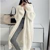 Women Oversized Long Knit Cardigan Loose Chunky Knit Open Front Sweater Coat With Pockets Winter Warm Outerwear