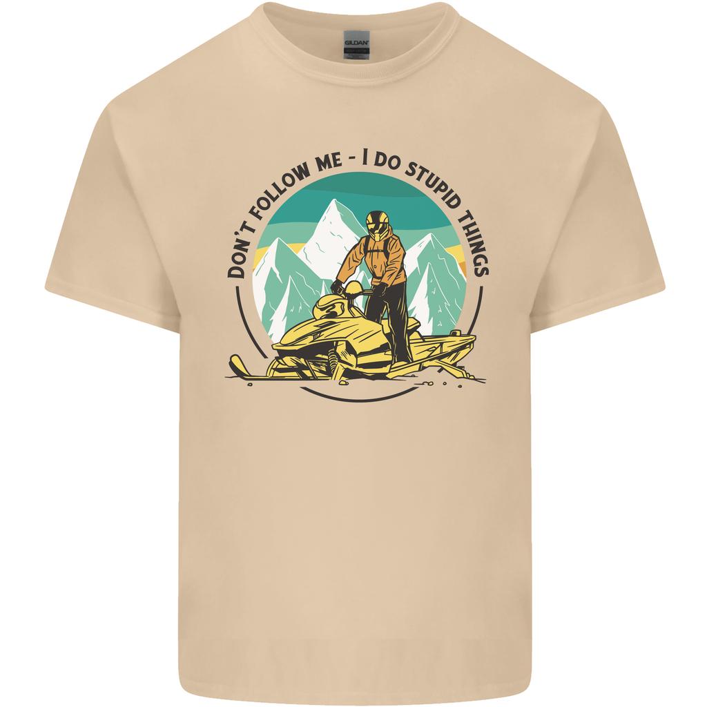 Snowmobile Dont Follow Me Funny Unisexs Light Cotton TShirt