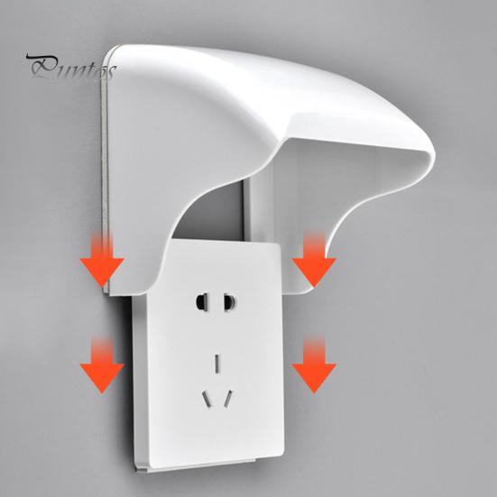 Wall Socket Protector Box Splash-Proof Flame-Retardant Easy To Install Rainproof Box Wall Light Switch Socket Protection Box