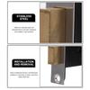 Heavy Duty Stainless Steel Bathroom Stall Lock Vacant Use Red Indicator for Public Restrooms Shopping Malls Airports